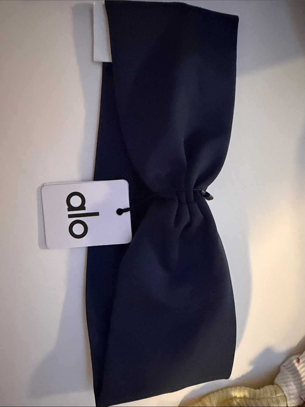 ALO Yoga Navy Wide Bow Headband